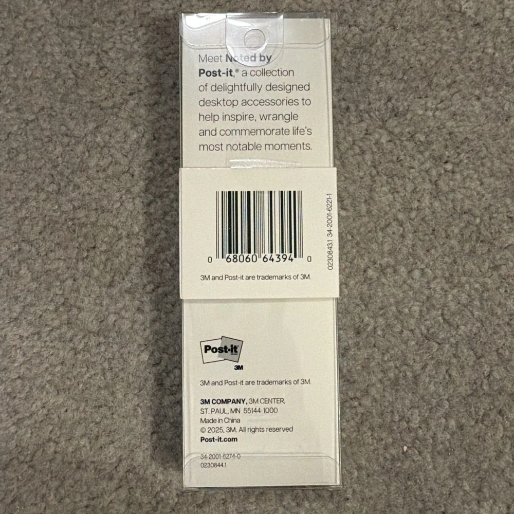 Noted By Post-it  3 Black Felt Tip Pens W/Metallic Silver Barrel